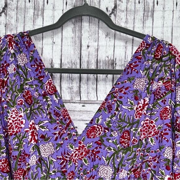 Perry Walker Collective Purple Haze Boho Tiered Maxi Dress - Picture 3 of 10